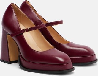 Souliers Martinez Pumps Mary Jane Casilda in pelle