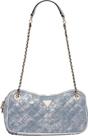Guess Giully II - Dames - Schoudertassen - Blauw - ONE Size - Leer - Tassen