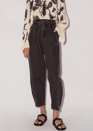 Magali Pascal Emmeline Cotton Jeans In Off Black