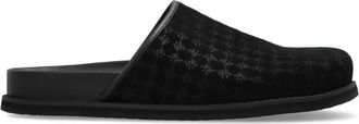 Amiri Ma Clog Suede Slides - Heren - Slip ons - Zwart - 43 EU - Su&egrave;de - Schoenen