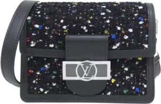 Louis Vuitton Pre-owned Dauphine Mini Tweed Sequins Schoudertas - Dames - Vintage Schoudertas - Veelkleurig - ONE Size - Tweed - Vintage