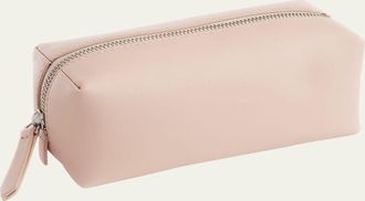 Royce Leather Monogrammed Leather Zippered Utility Bag