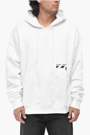 Off-white Brushed Cotton Hoodie PKT SKATE size Xxl