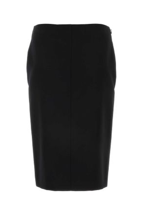 Givenchy Womens Black Wool Skirt Gonne