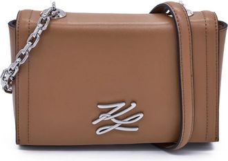 Karl Lagerfeld K/Autograph Small Crossbody - Dames - Schoudertassen - Bruin - ONE Size - Leer - Tassen