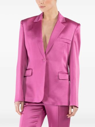 Sally Lapointe button-fastening V-neck blazer - Roze