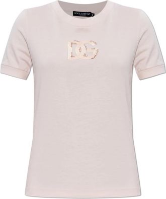 Dolce & Gabbana T-Shirts - Dames - T-shirts - Roze - XS - Tops