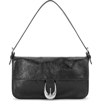 Staud Harlow Leather Shoulder Bag in Black at Nordstrom