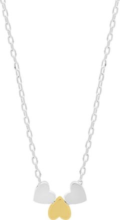 Estella Bartlett Multiheart Pendant Necklace in Gold And Silver at Nordstrom