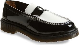Dr. Martens Penton Heart Penny Loafer in Black/White at Nordstrom, Size 10Us