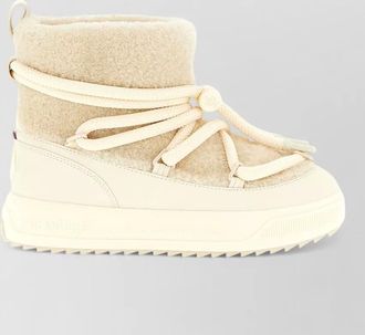 Moncler altive mid boots round toe rubber sole