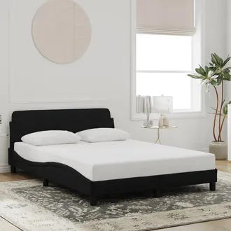 vidaXL Vidaxl - Estructura De Cama Sin Colch&oacute;n Terciopelo Negro 120x200 Cm