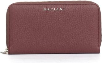 Orciani Bordeaux Zip Around Wallet