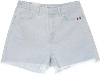 Amish Denim Shorts - Dames - Denim shorts - Blauw - W29 - Denim - Korte Broeken