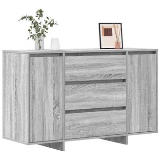 Berkfield Home Sideboard Grey Sonoma 120x41x75 cm Engineered Wood | Size: 120 x 41 x 75 cm