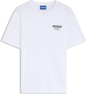 HUGO BOSS Regular-fit cotton T-shirt with logo print