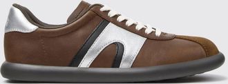 Camper Pelotas Soller Calfskin Low-Top Sneakers with Contrast Logo