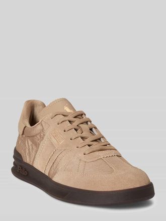 Polo Ralph Lauren Low Top Sneaker aus echtem Leder Modell AERA in Sand, Gr&ouml;&szlig;e 39,5