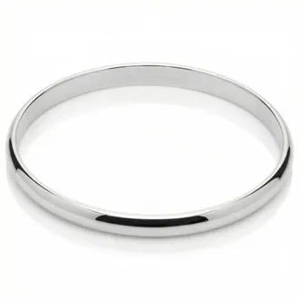 Pompeii3 Heavy Weight 6MM Silver Plated Bangle