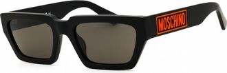 Moschino Mens Black Rectangular Sunglasses MOS166S