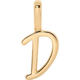Made by Mary Script Initial Charm Gold Vermeil in Gold Vermeil Initial D at Nordstrom
