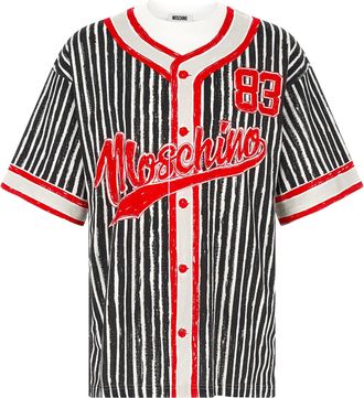 Moschino Multicolor Cotton Polo Mens Shirt