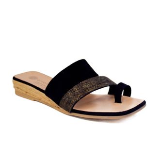 Eric Michael Womens Claudia Sandal In Black