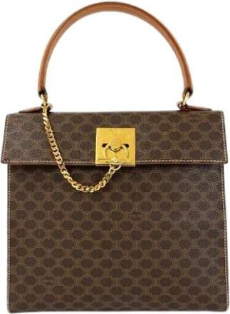 Celine Pre-owned Handbags, female, Brown, Size: ONE SIZE Pre-owned Vintage Handbag