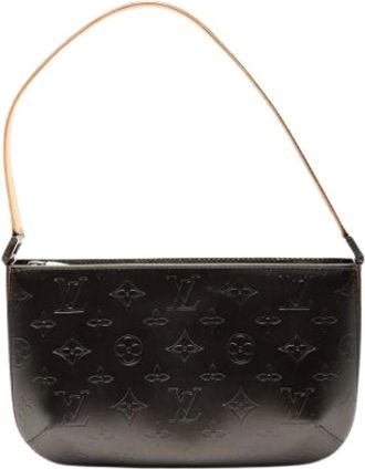 Louis Vuitton Pre-owned Shoulder Bags, female, Gray, Size: ONE SIZE Pre-owned Canvas Shoulder Bag