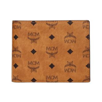 MCM Wallets & Cardholders, male, Brown, Size: ONE SIZE Brown Leather Card Wallet