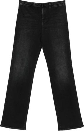 Gucci Stretch Cotton Denim met Web - Dames - Regular Fit Jeans - Blauw - W25 - Denim - Jeans