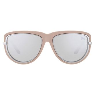 Burberry Light Grey Mirror Silver Pilot Unisex Sunglasses BE4466U 41916G