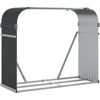 vidaXL Le&ntilde;ero De Acero Galvanizado Gris Antracita 120x45x100 Cm Vidaxl