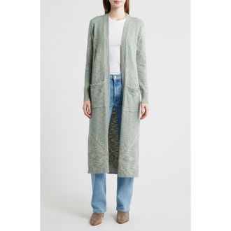 Pendleton Cotton Duster Cardigan in Sage at Nordstrom, Size Medium