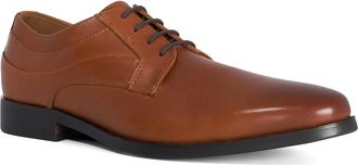 Dune London Mens Santiaego - Leather Lace-Up Gibson - Tan - Size UK 10