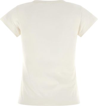 Moncler Womens White Cotton T-Shirt