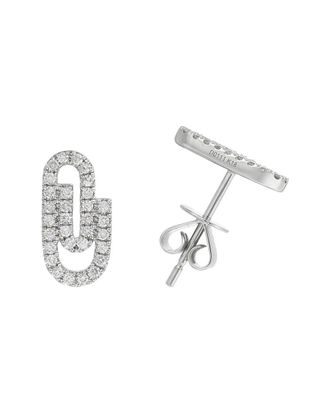 Sabrina Designs 14K 0.20 Ct. Tw. Diamond Paperclip Earrings