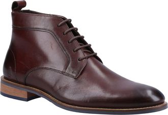 Hush Puppies Declan Veterschoenen Leer Heren Bruine Laarzen
