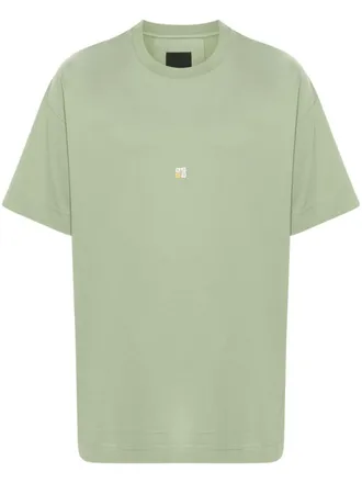 Givenchy Katoenen T-shirt met borduurwerk - Groen