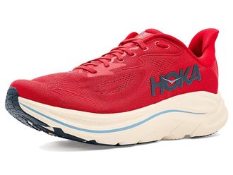 Hoka One One Clifton 10 Mens Shoes Vermillion/Varsity Navy : 10.5 D - Medium