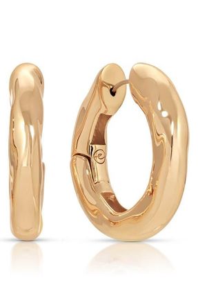 Ettika Molten Hoop Earrings in Gold at Nordstrom