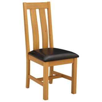 vidaXL Silla De Comedor 2 Uds. Madera De Roble S&oacute;lido Negro Vidaxl