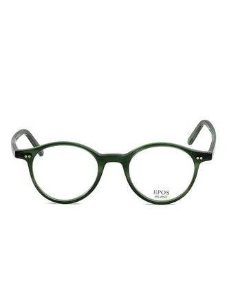 Epos New Pan round-frame glasses - unisex - Acetate - 46 - Green