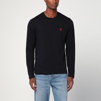 Ami Black Ami De Coeur T-shirt