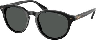 Polo Ralph Lauren Zonnebril - Heren - Zonnebrillen - Zwart - 52 MM - Accessoires
