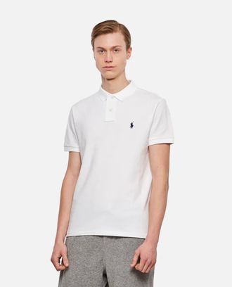 Ralph Lauren White Slim Fit Logo Polo