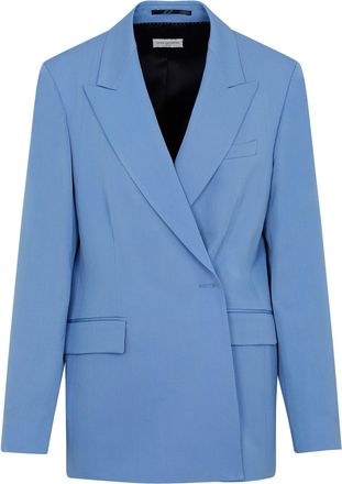 Dries Van Noten Light Blue Wool Beno Jacket-Donna