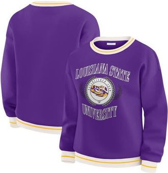WEAR by Erin Andrews Womens WEAR by Erin Andrews Purple LSU Tigers Seal Sweatshirt at Nordstrom, Size Xx-Large