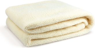 TJ Hughes Fleecy Underblanket Mattress Topper in Cream - TJ Hughes