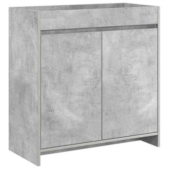 vidaXL Gabinete De Ba&ntilde;o Debajo Del Lavabo Gris Hormig&oacute;n Vidaxl